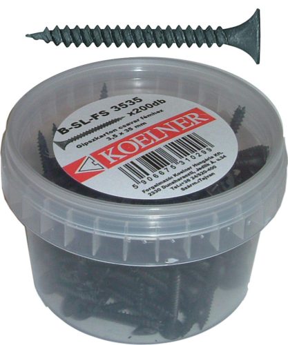 Gipszkarton csavar fémhez 3,5x55mm Bliszteres 100db