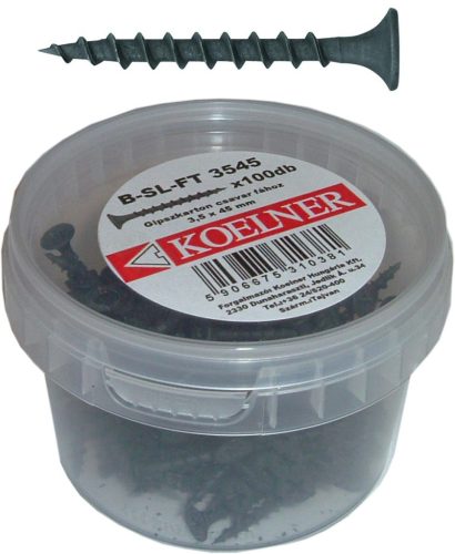 Gipszkarton csavar fához 3,5x45mm Bliszteres 100db